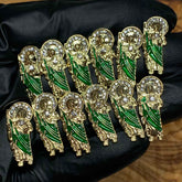12 pcs Religious charm for vintage nails art design (San Judas / Gold color)