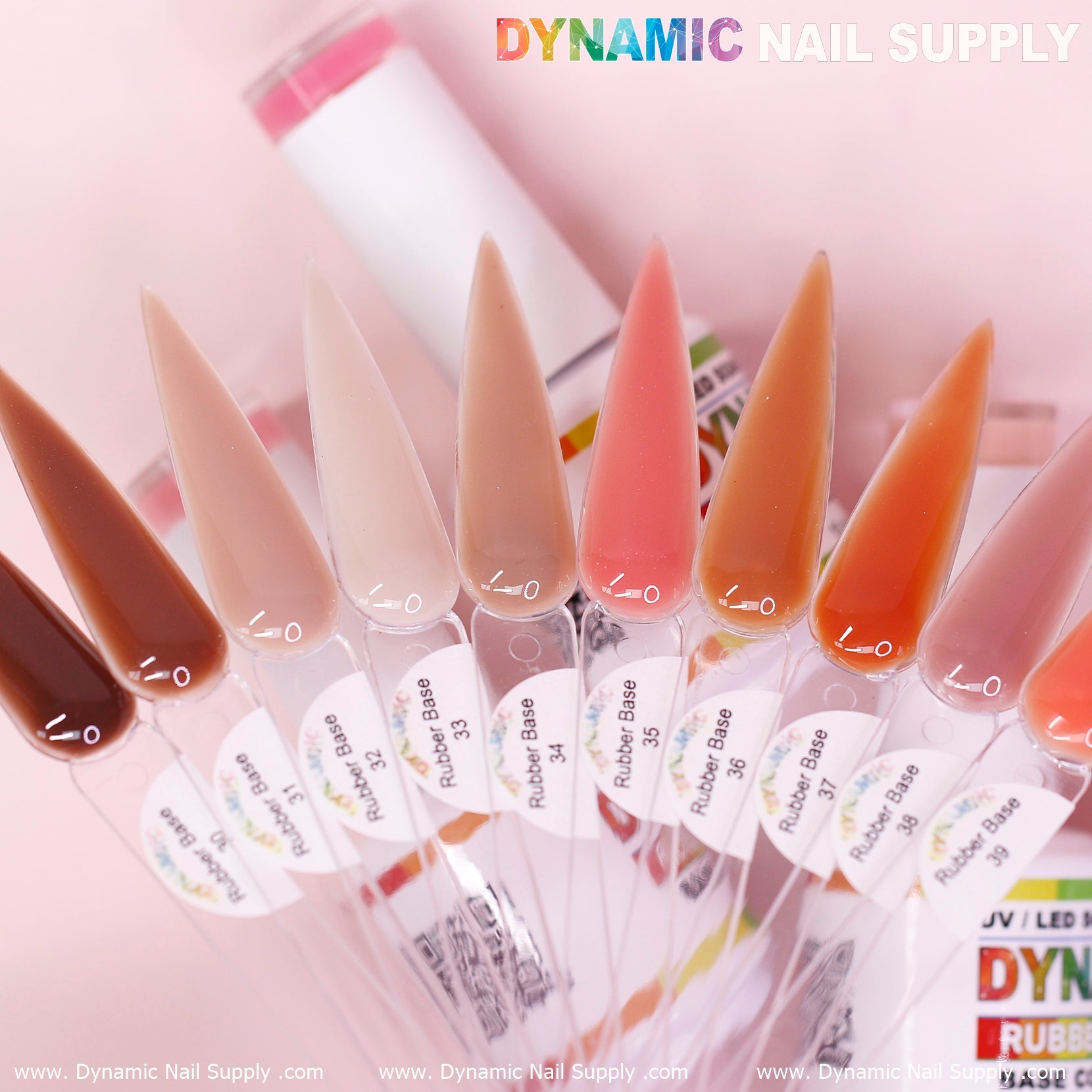 (BIAB) Rubber Base gel (Builder Gel in a Bottle) Number 30 to 39 collection