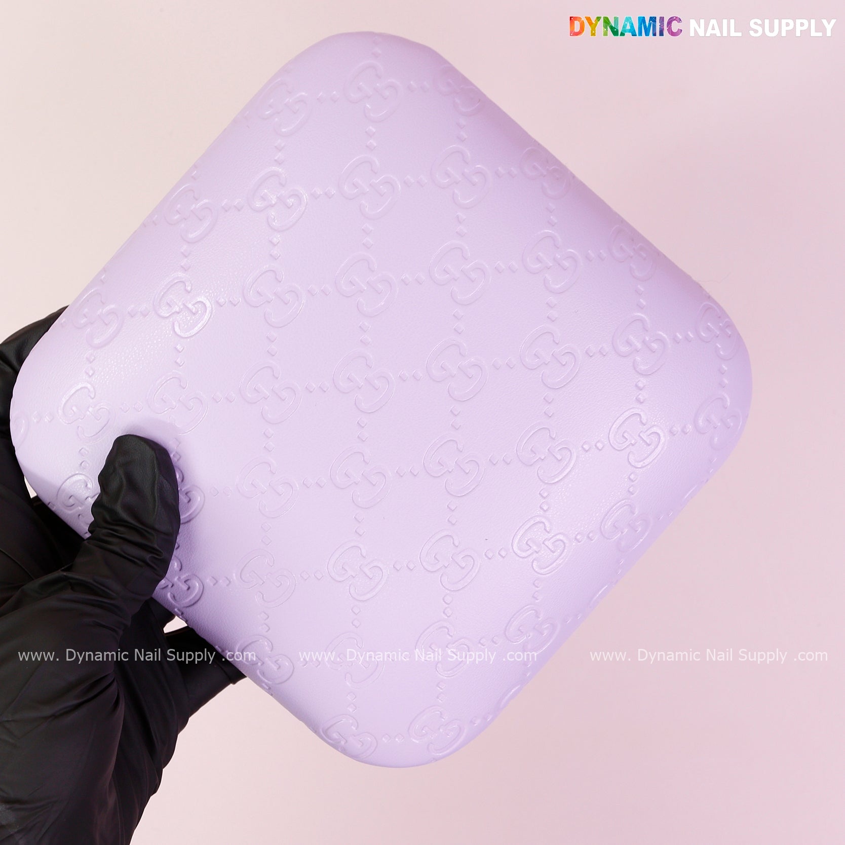 (Violet GC Engrave)  Leather Elbow Cushion Pad Arm Rest Support for Manicure or Pedicure