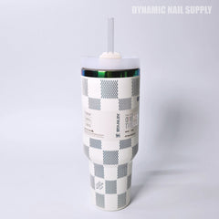 (White Caro) Stainless Steel Tumbler (40oz)