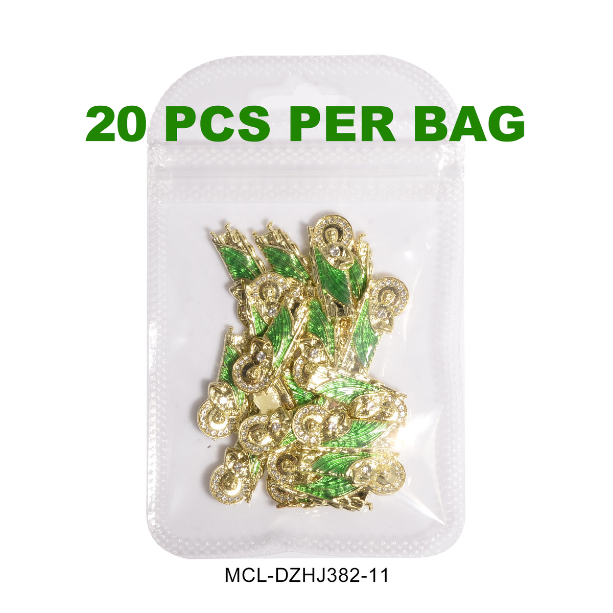 20 pcs San Judas charms for Vintage Nails Design