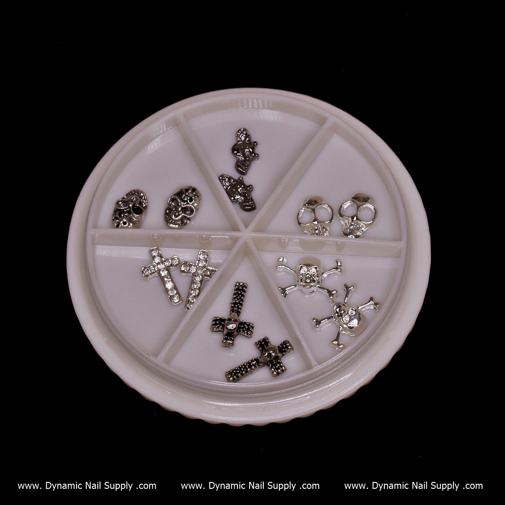 3D Halloween Nails Charms (Skulls / Skeleton / Crosses)