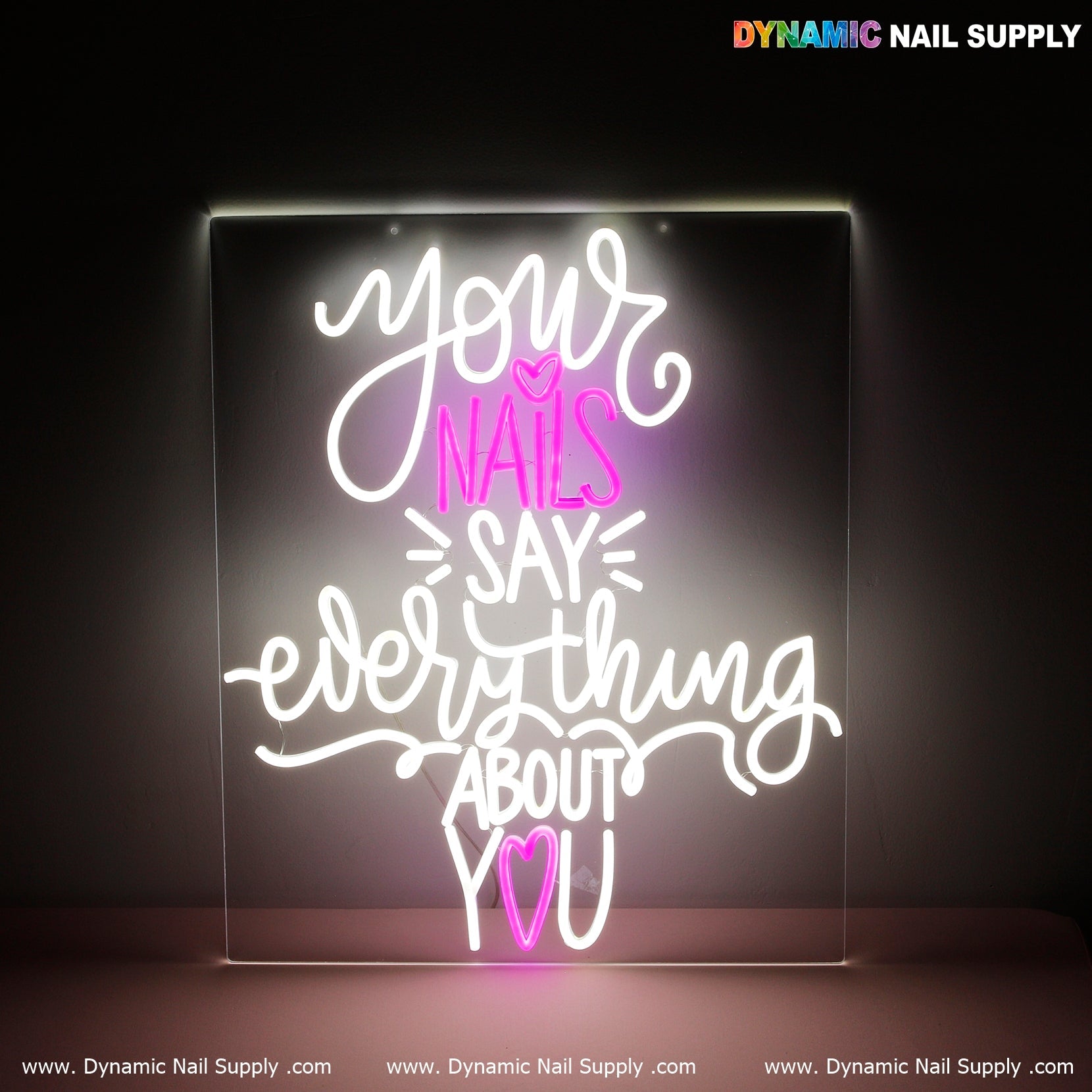 "NAIL BOSS" Bright LED Sign for Salon, Spa & Beauty Room Decoration