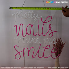 "LOVE NAILS" Bright LED Sign for Salon, Spa & Beauty Room Decor