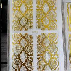 ANIMAL SKIN STYLE STICKER - NAILS ART STICKERS - NEW