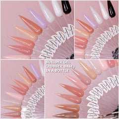 (BIAB) Rubber Base gel (Builder Gel in a Bottle) Number 13 to 29 collection