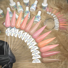 (BIAB) Rubber Base Nude Color Builder Gel Polish Collection From 01 to 12